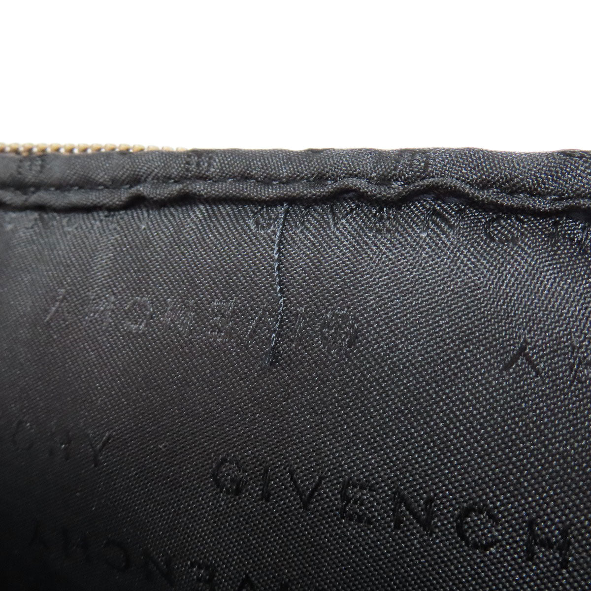 Givenchy Shoulder Bag canvas black logo Women Used Authentic