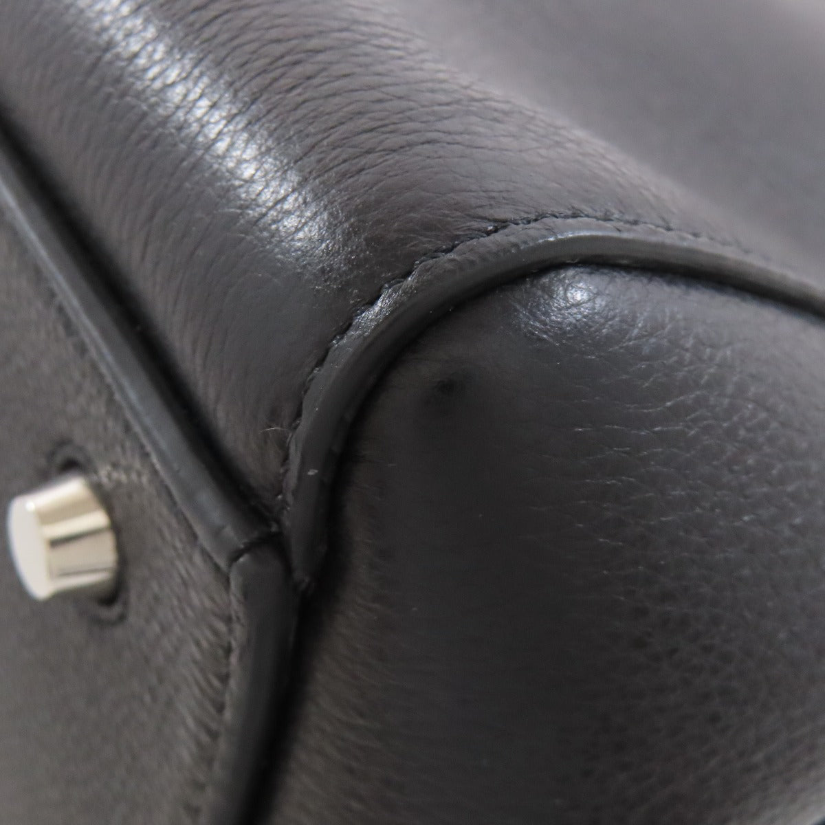 CELINE Handbag Calfskin black Edge Small Women Used Authentic