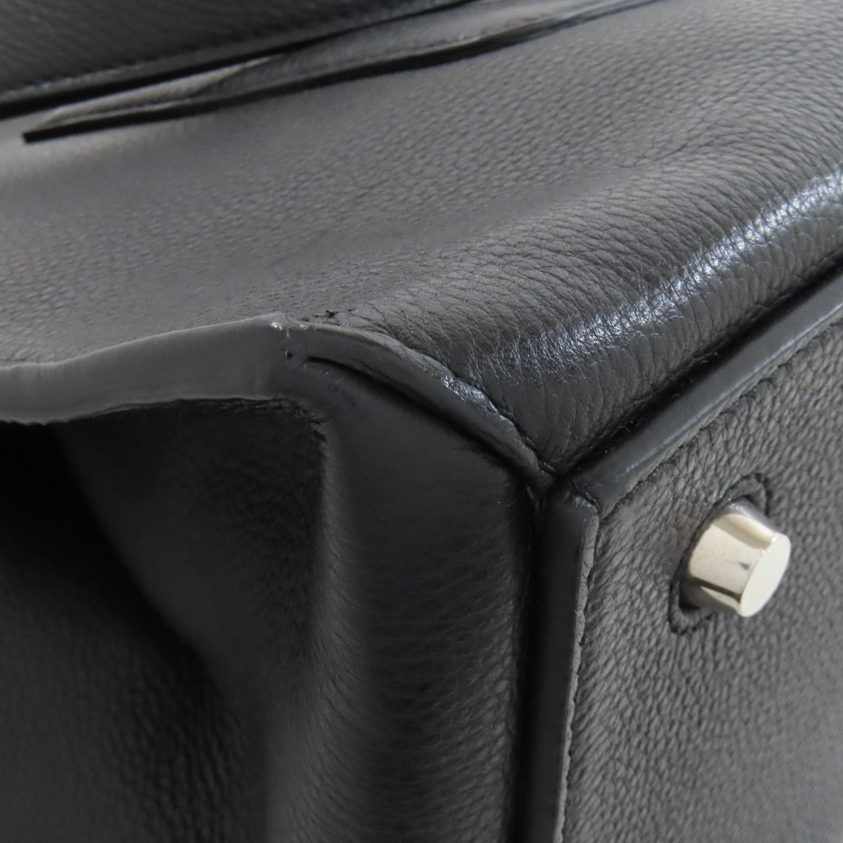 CELINE Handbag Calfskin black Edge Small Women Used Authentic