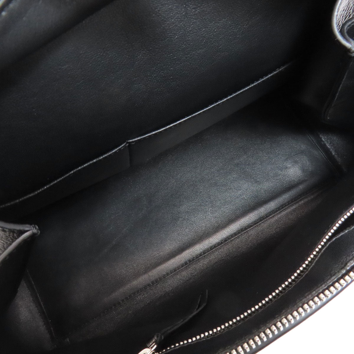 CELINE Handbag Calfskin black Edge Small Women Used Authentic