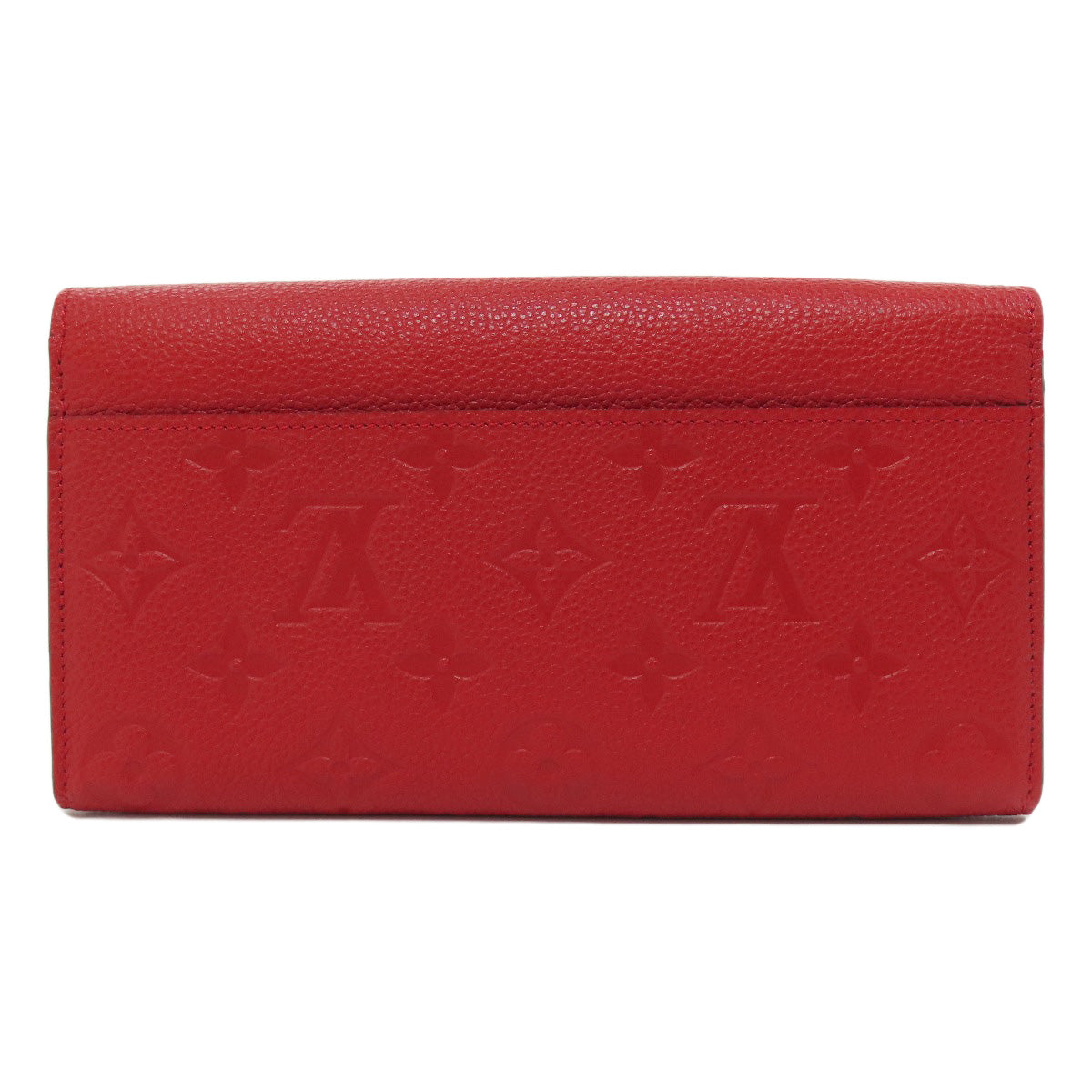 LOUIS VUITTON Long Wallet Purse M61181 Ann Platt Red Portefeuille Sara