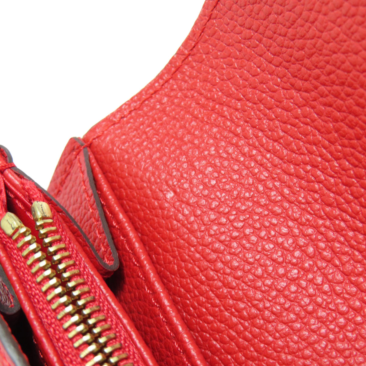 LOUIS VUITTON Long Wallet Purse M61181 Ann Platt Red Portefeuille Sara
