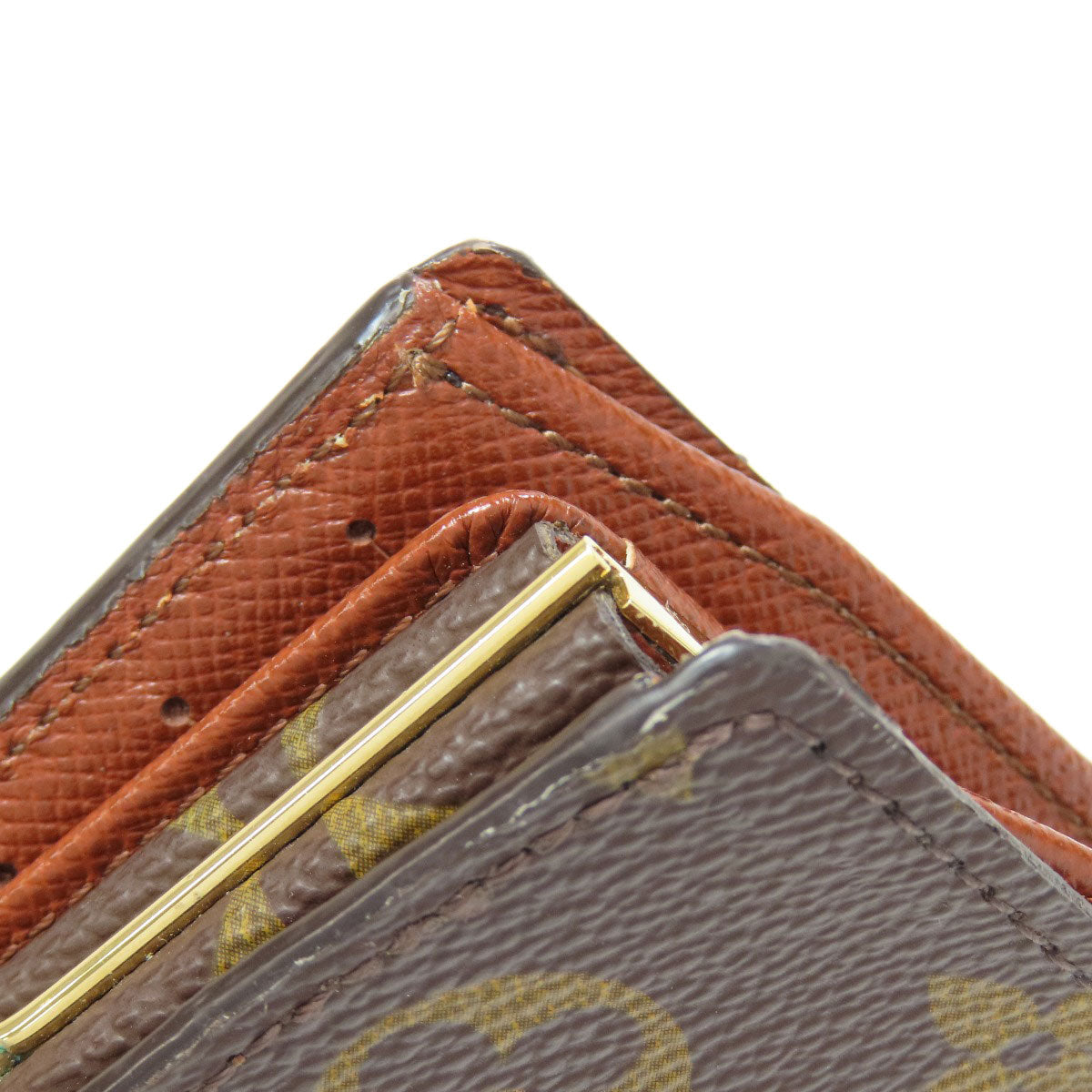 LOUIS VUITTON Bifold Wallet M61663 Monogram canvas Brown Portefeuille Vienova Women Used Authentic