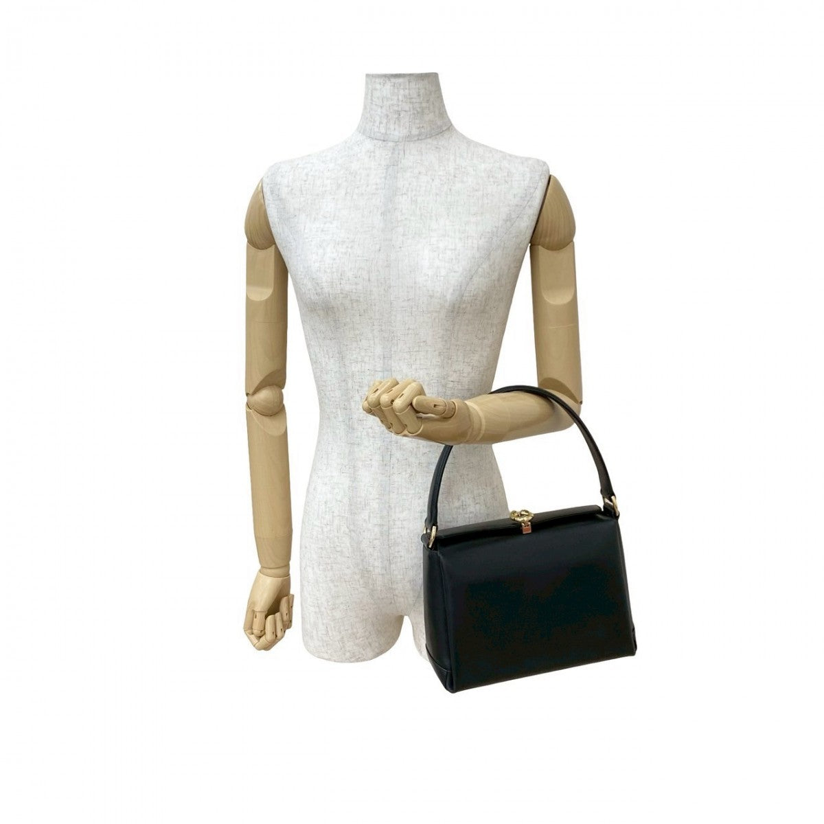 GUCCI Handbag leather black