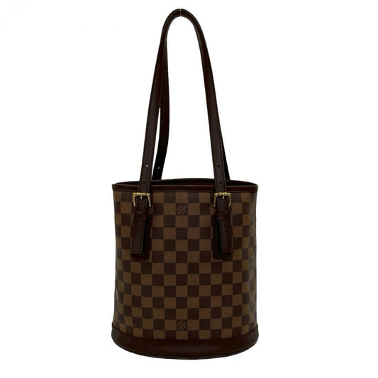 LOUIS VUITTON Tote Bag leather Brown Damier Male