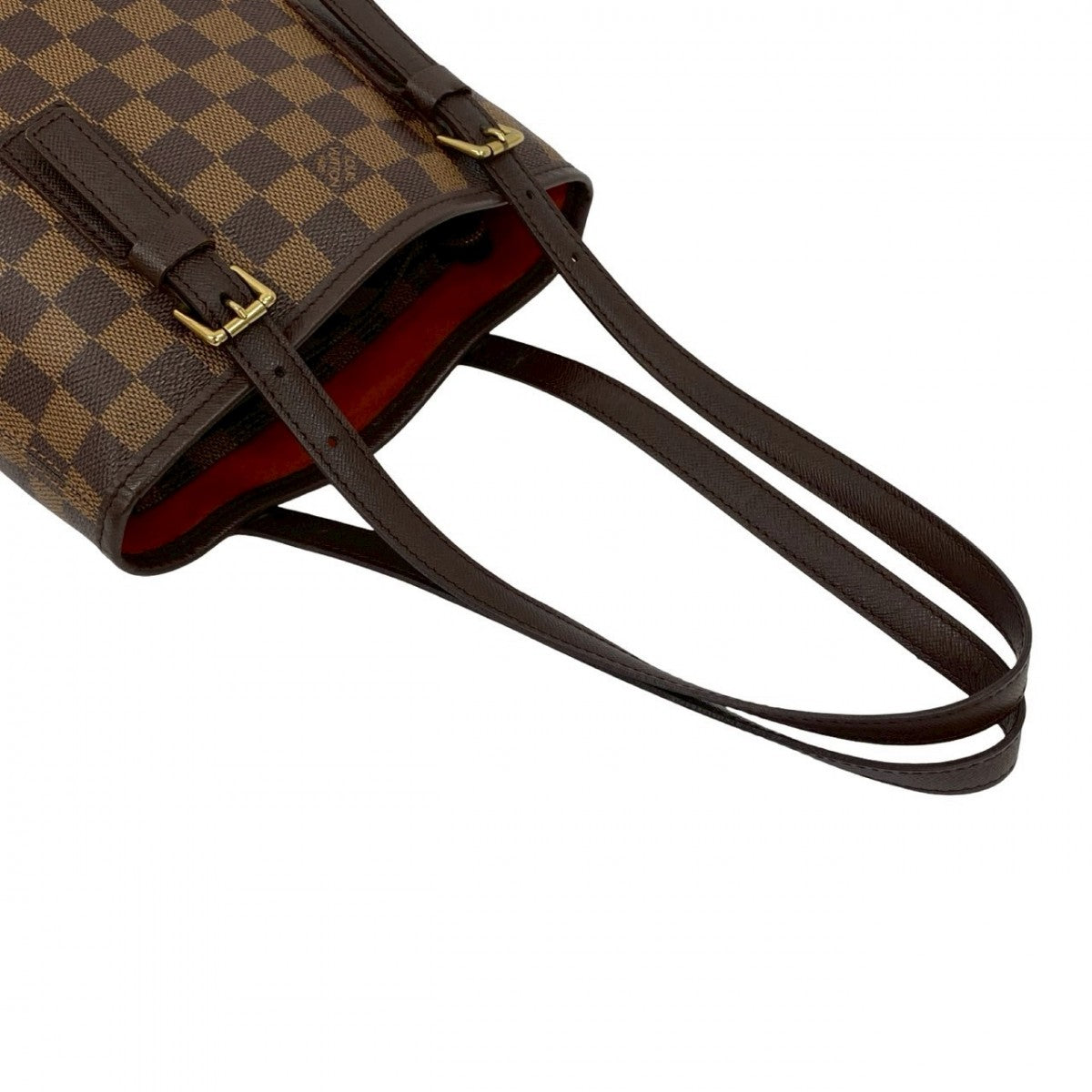 LOUIS VUITTON Tote Bag leather Brown Damier Male