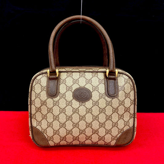 GUCCI Handbag leather Brown