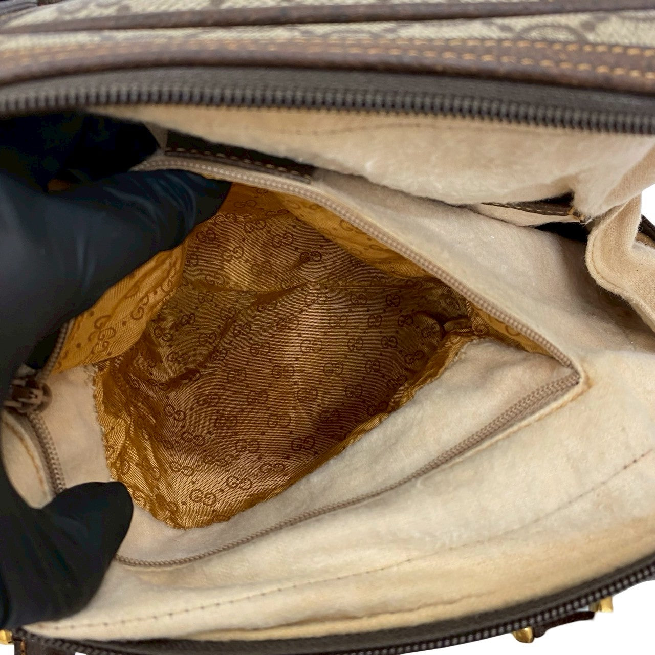 GUCCI Handbag leather Brown