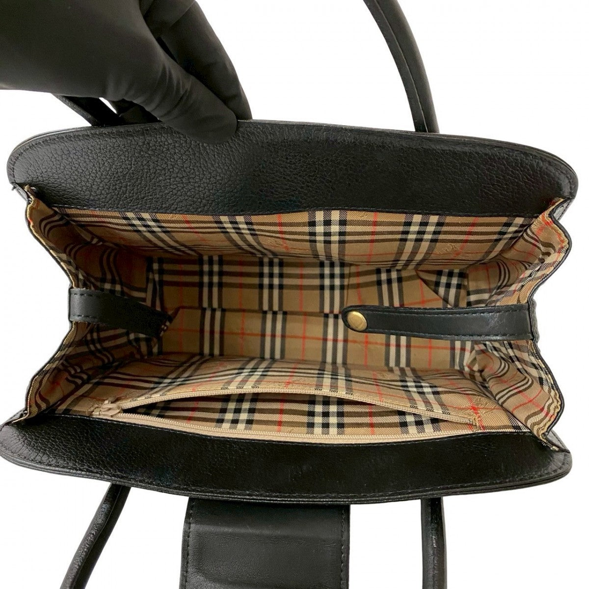 BURBERRY Handbag leather black