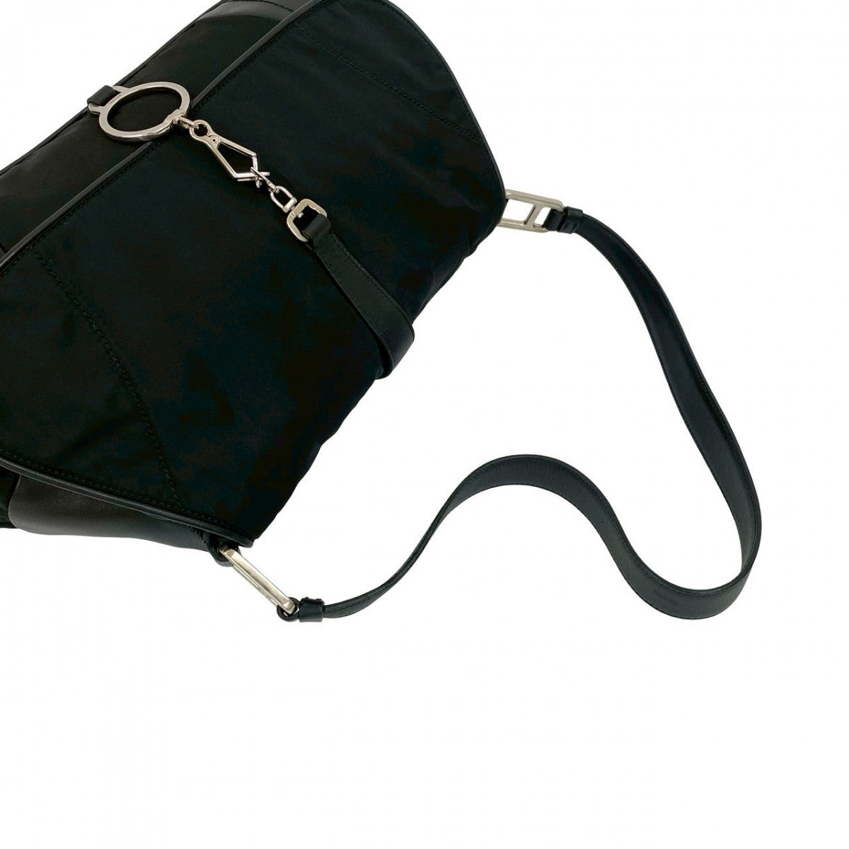 PRADA Shoulder Bag leather black