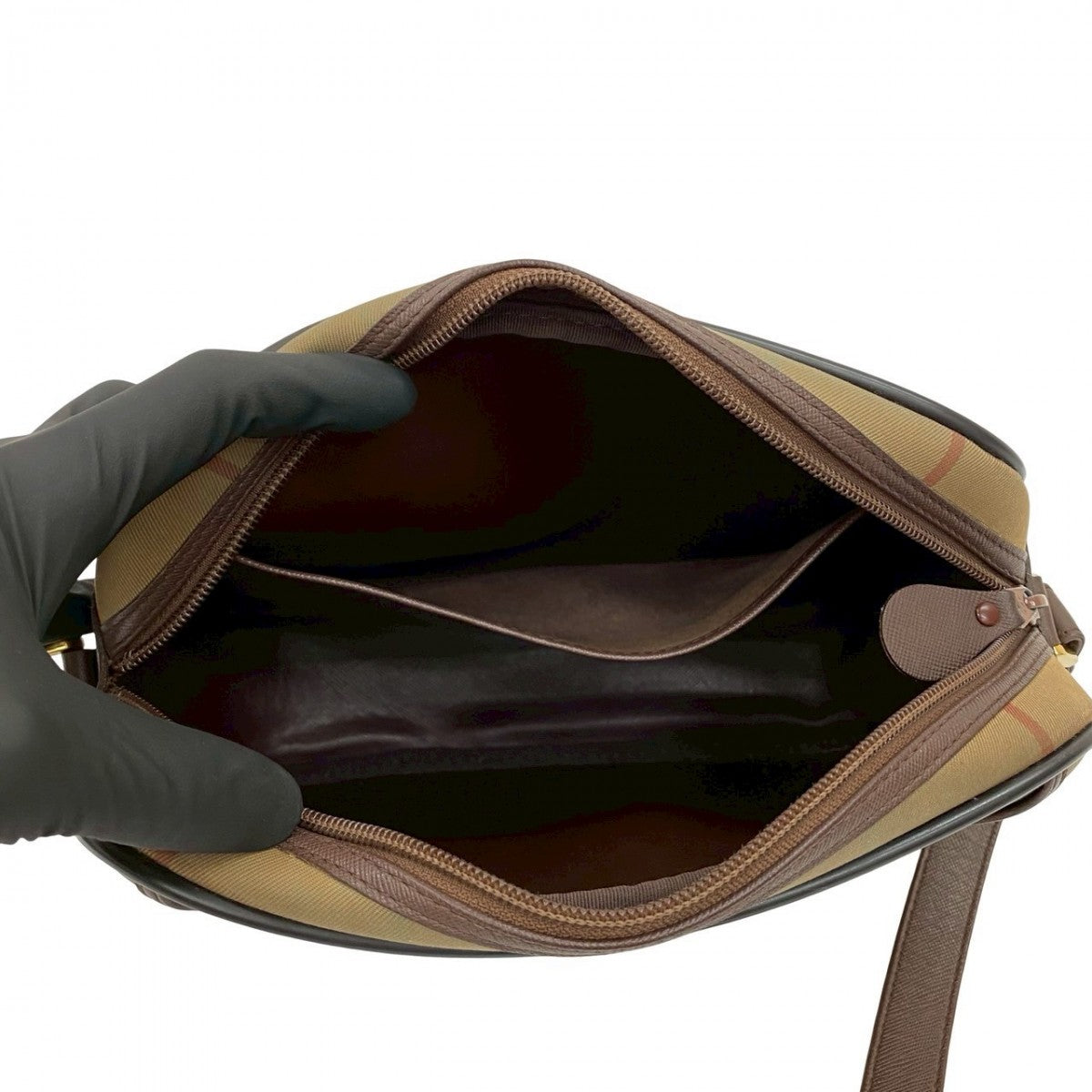 BURBERRY Shoulder Bag canvas Brown