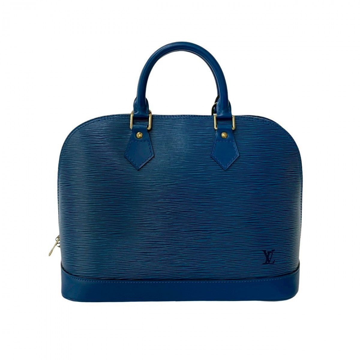 LOUIS VUITTON Handbag Epi Leather blue Epi Alma PM