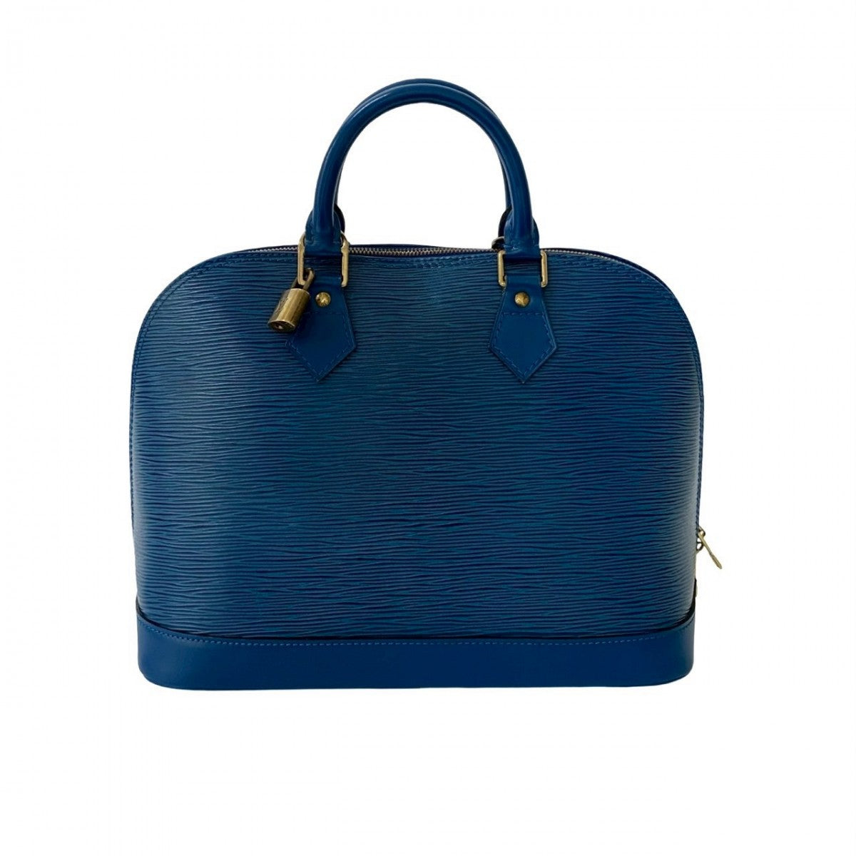 LOUIS VUITTON Handbag Epi Leather blue Epi Alma PM
