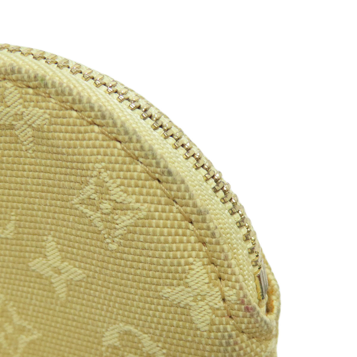 LOUIS VUITTON Coin case M92452 Monogram mini run beige Portonet Ron Women Used Authentic