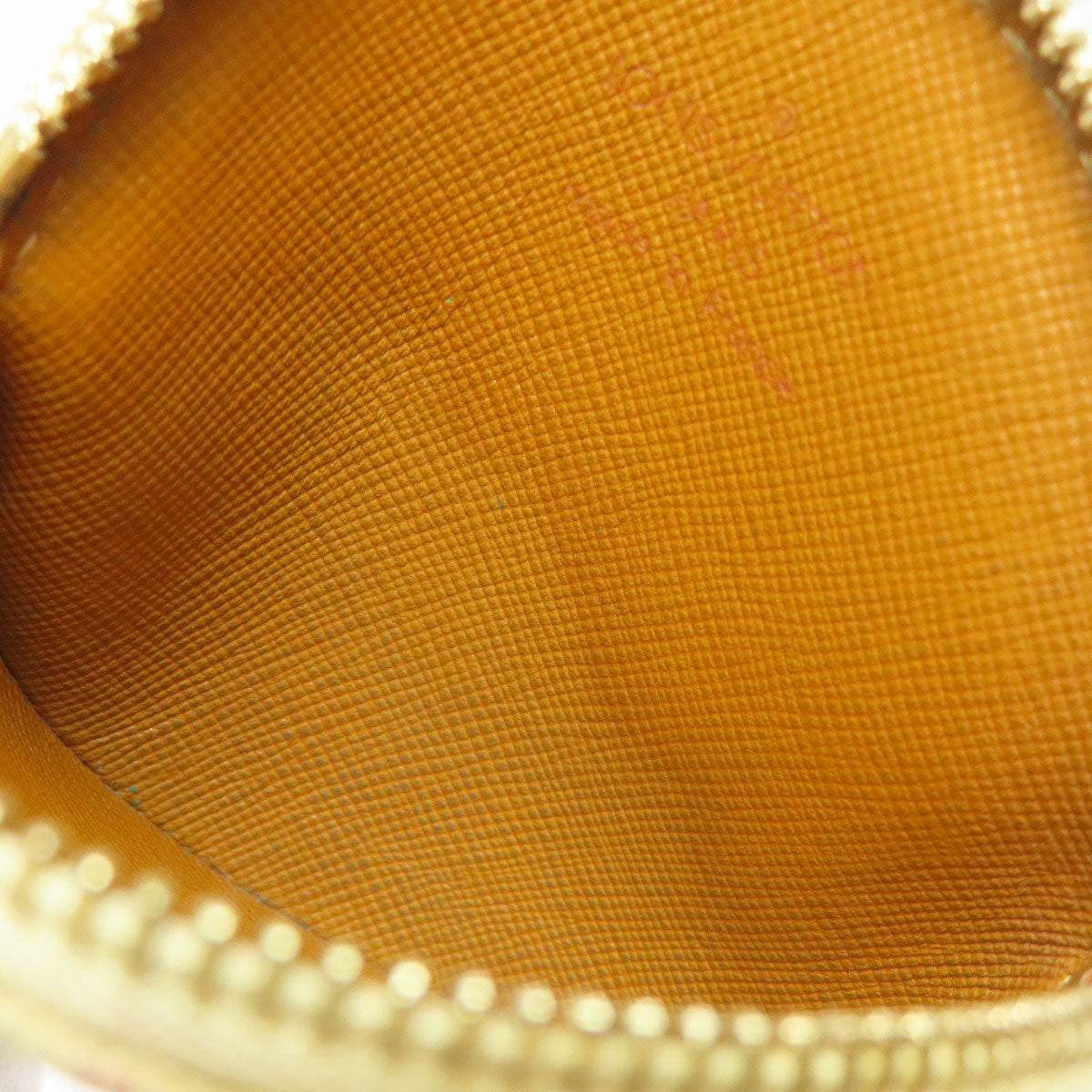 LOUIS VUITTON Coin case M92452 Monogram mini run beige Portonet Ron Women Used Authentic