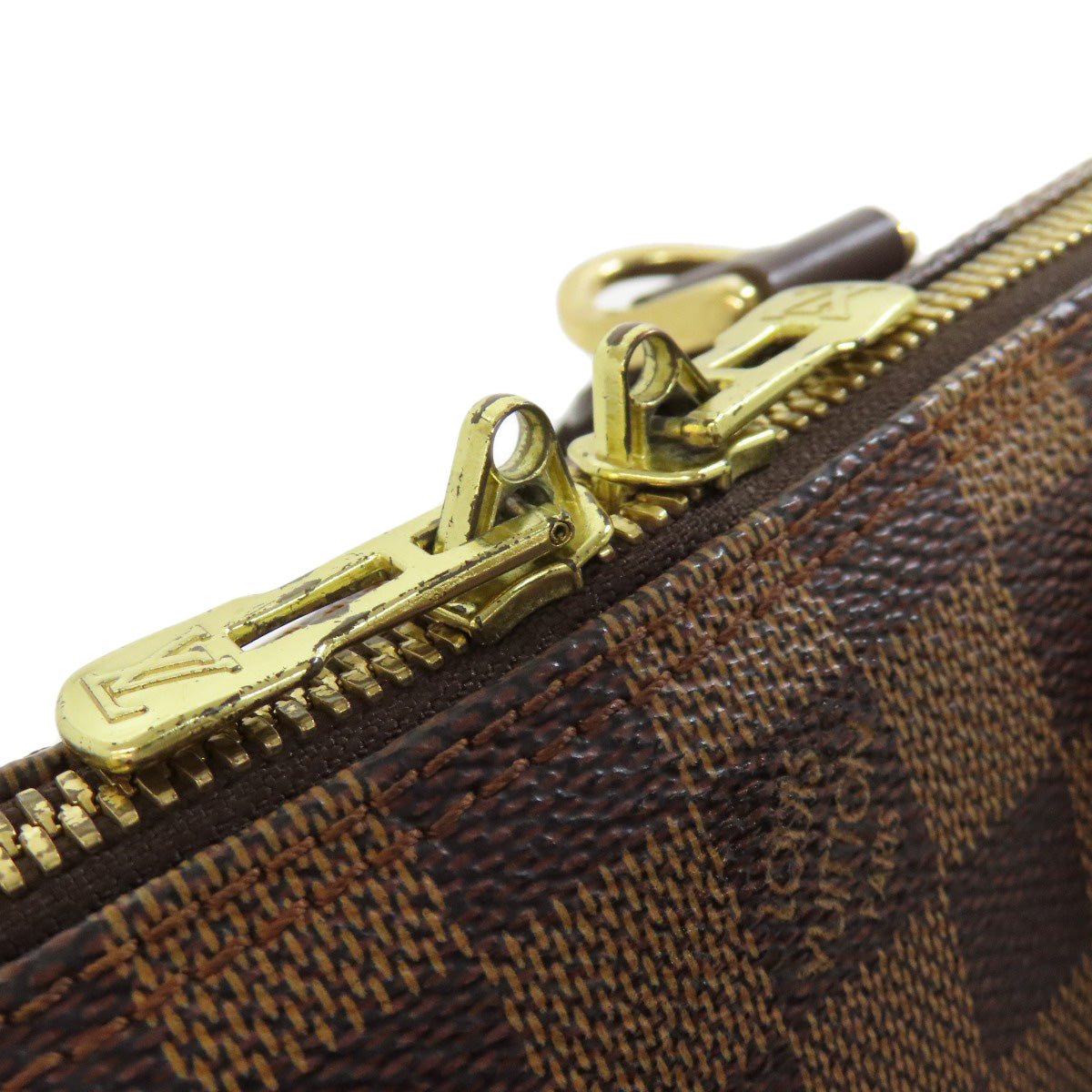 LOUIS VUITTON Handbag N51131 Damier canvas Brown Alma PM Women Used Authentic