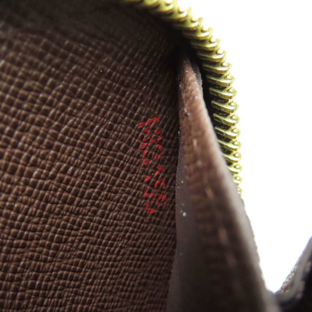 LOUIS VUITTON Long Wallet Purse N60015 Damier canvas Brown Zippy wallet old