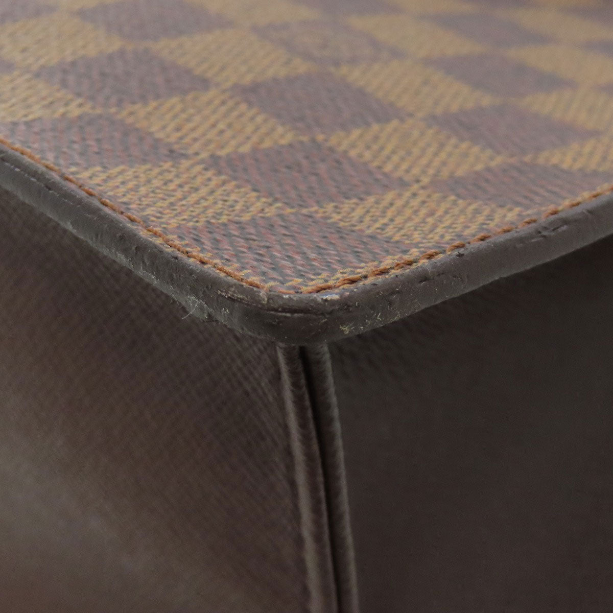 LOUIS VUITTON Tote Bag N51145 Damier canvas Brown Venice PM Women Used Authentic
