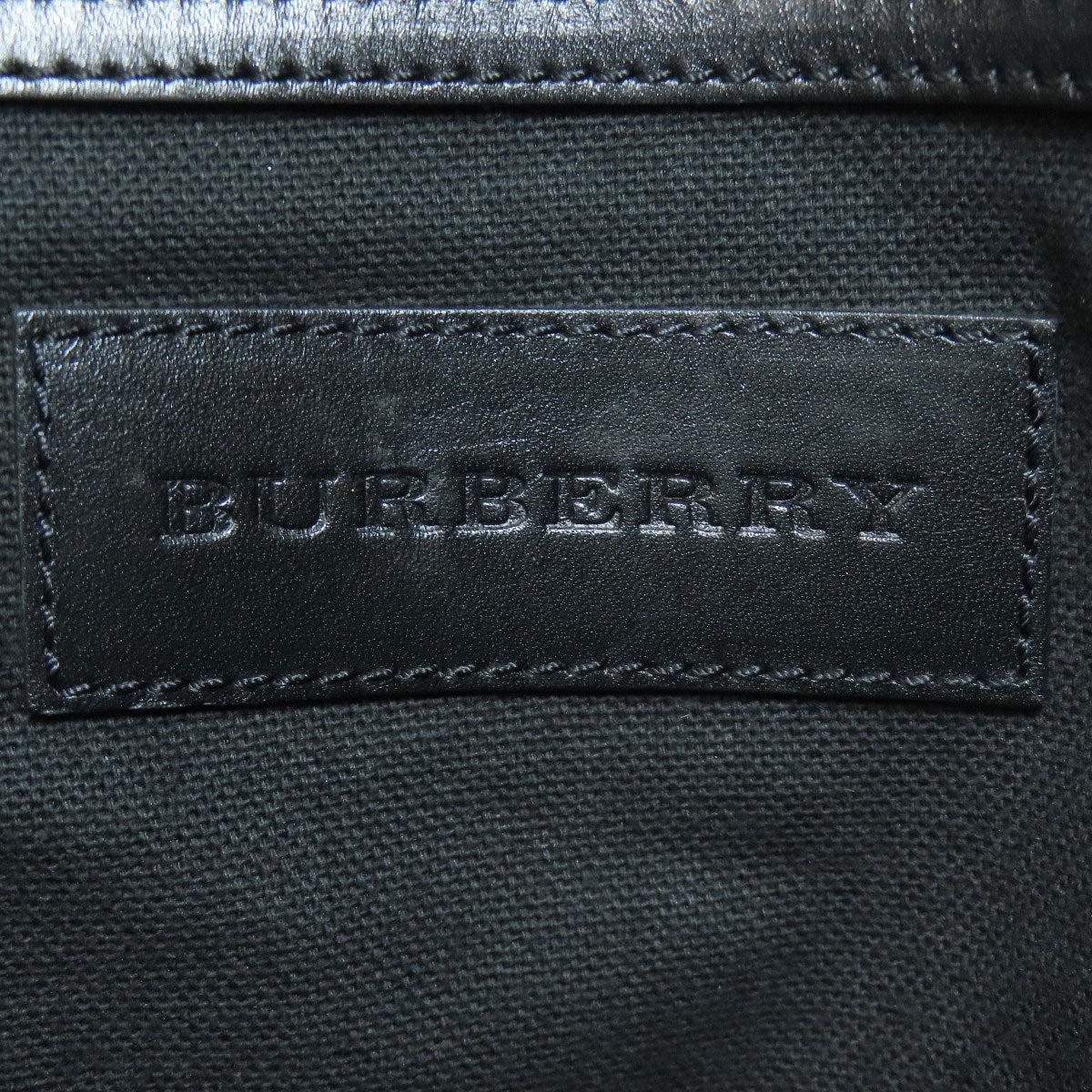 BURBERRY Business bag PVC beige Nova Check 2WAY mens Used Authentic