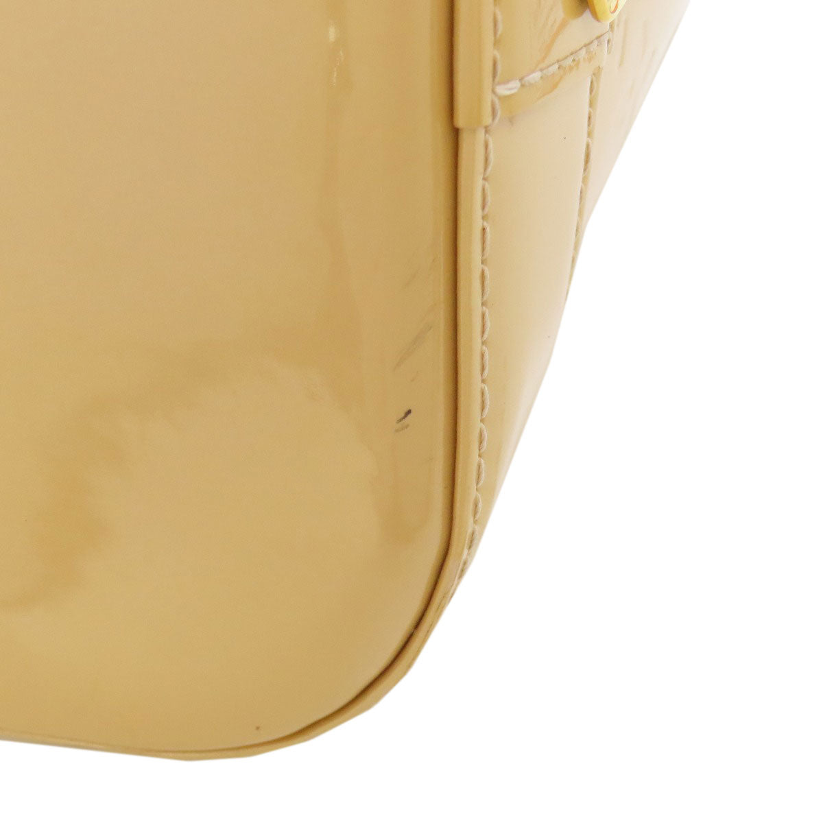 LOUIS VUITTON Handbag M91610 Vernis yellow Alma MM Women Used Authentic