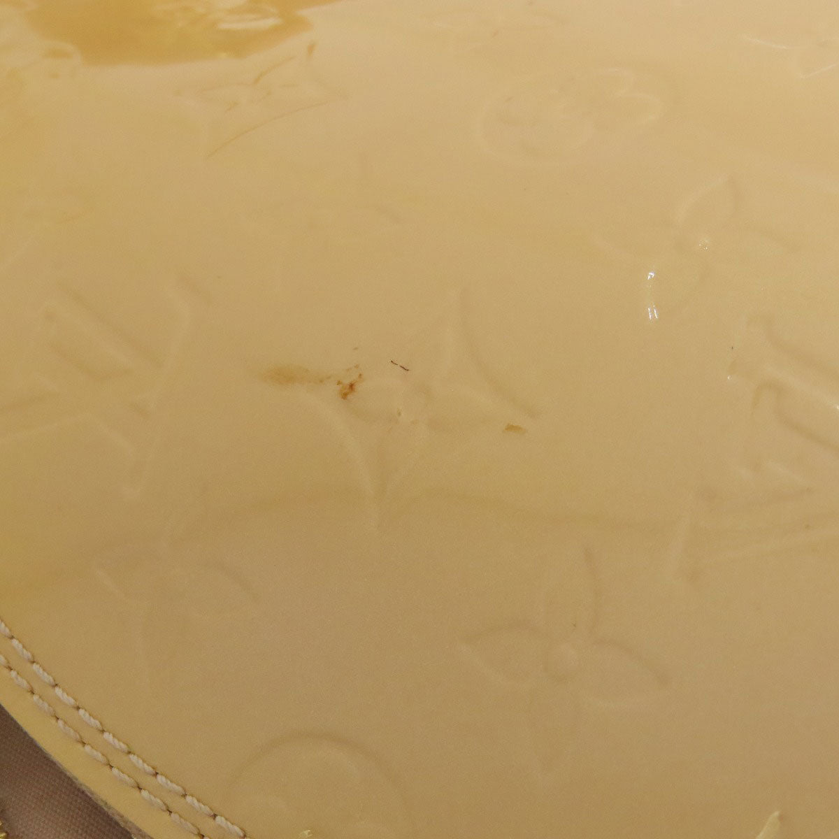 LOUIS VUITTON Handbag M91610 Vernis yellow Alma MM Women Used Authentic