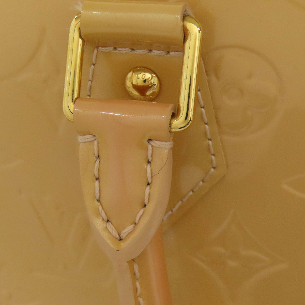 LOUIS VUITTON Handbag M91610 Vernis yellow Alma MM Women Used Authentic