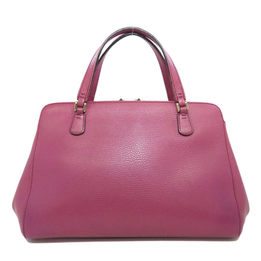 GUCCI Tote Bag 391987 leather pink 2WAY Women Used Authentic