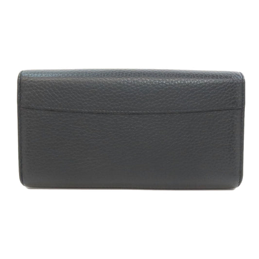 LOUIS VUITTON Long Wallet Purse N90129 Taurillon Clemence Leather black Portefeuille Capsine Women Used Authentic
