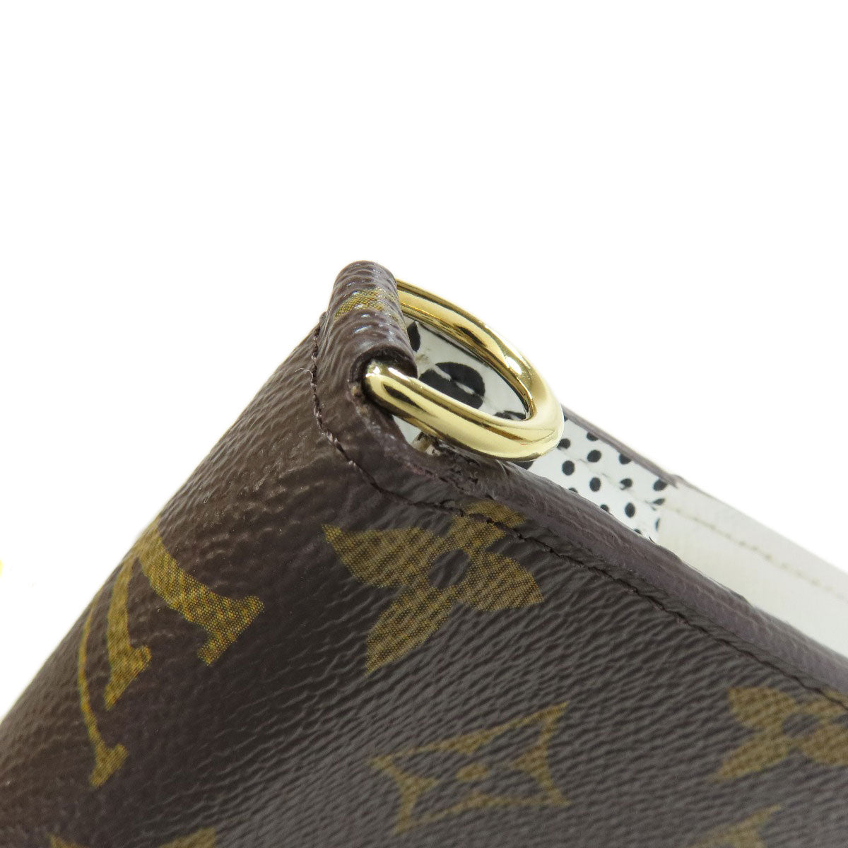 LOUIS VUITTON Long Wallet Purse M60452 Monogram canvas Brown Portefeuille and Insolite collaboration with Yayoi Kusama Women Used Authentic