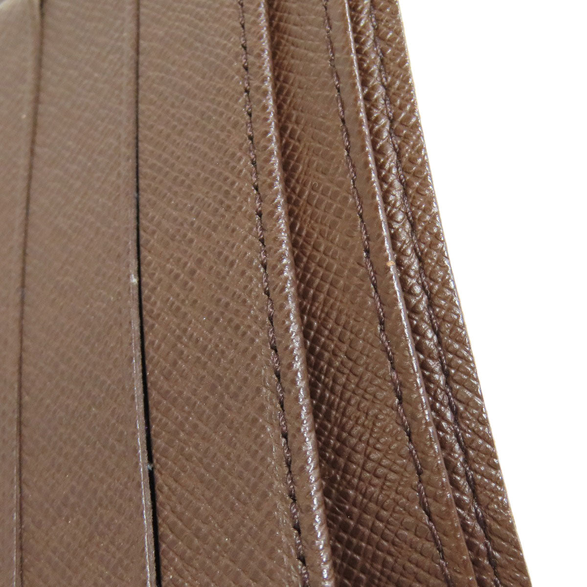 LOUIS VUITTON Bifold Wallet N61675 Damier canvas Brown Portefeuille�EMarco mens Used Authentic