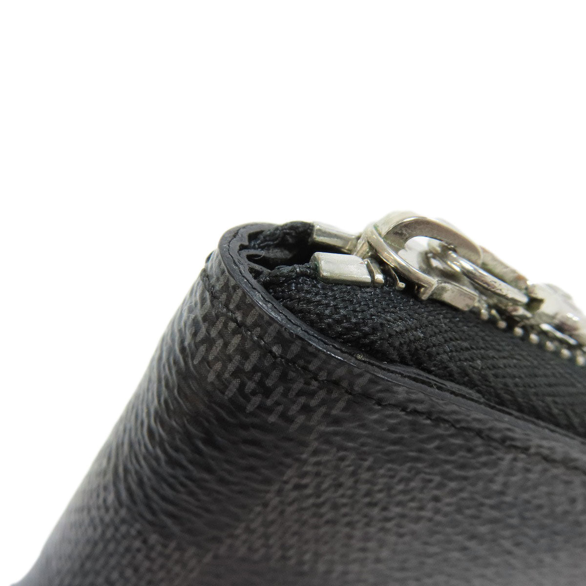 LOUIS VUITTON Coin case N63076 Damier canvas gray Zippy coin purse mens Used Authentic