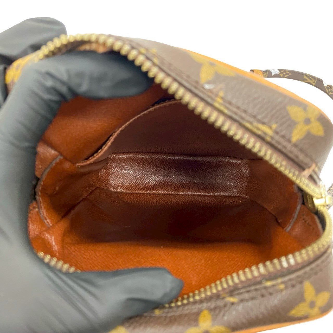 LOUIS VUITTON Shoulder Bag leather Brown Monogram Amazone