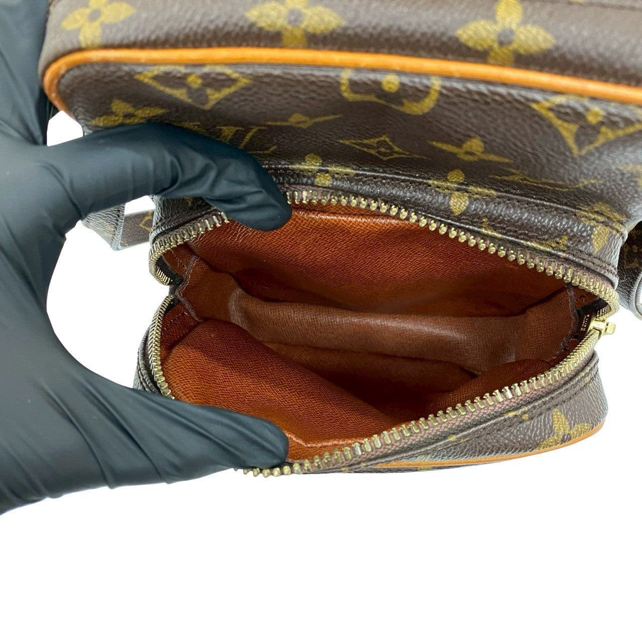 LOUIS VUITTON Shoulder Bag leather Brown Monogram Amazone