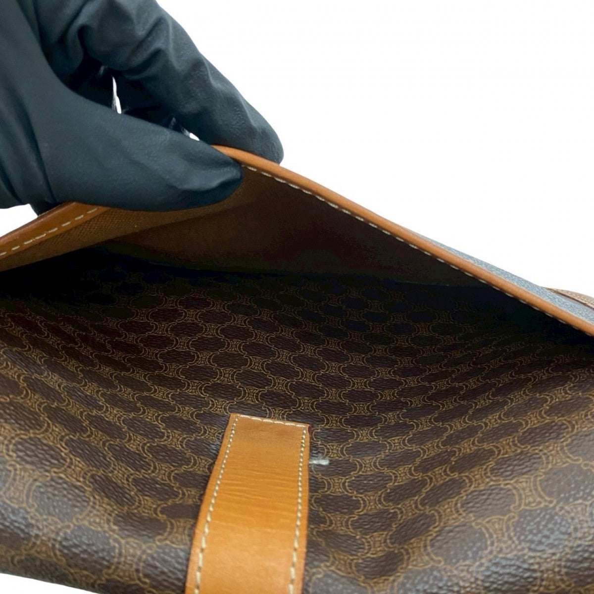 CELINE Shoulder Bag leather Brown