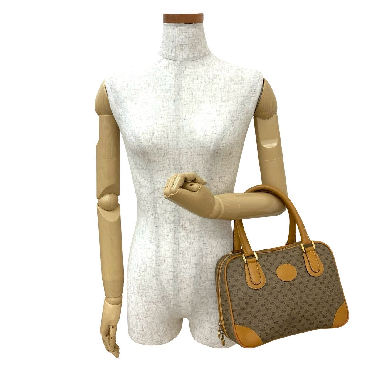 GUCCI Handbag leather Brown