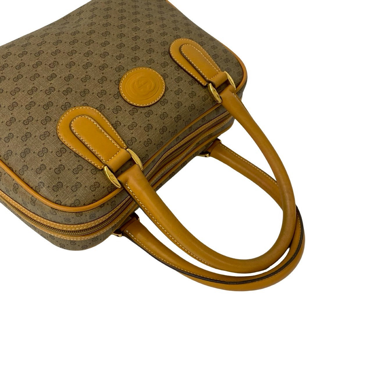 GUCCI Handbag leather Brown