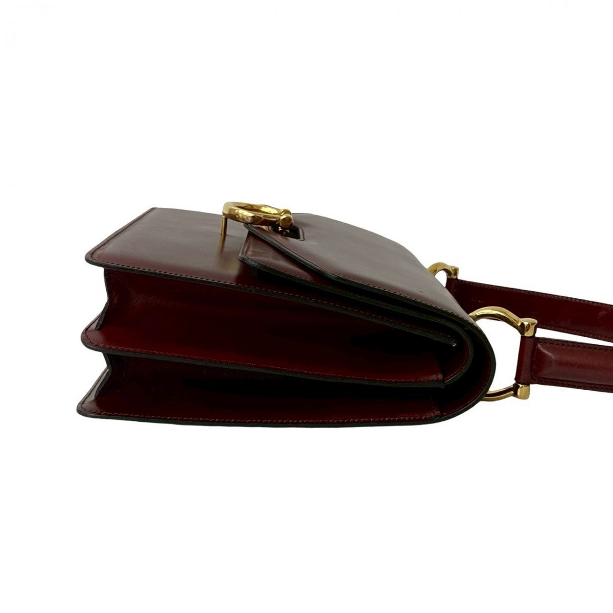 CELINE Handbag Calfskin wine-red