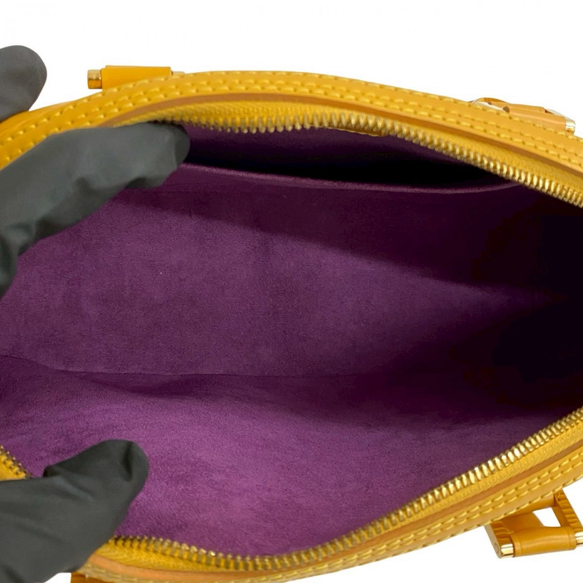 LOUIS VUITTON Handbag leather yellow Epi jasmine