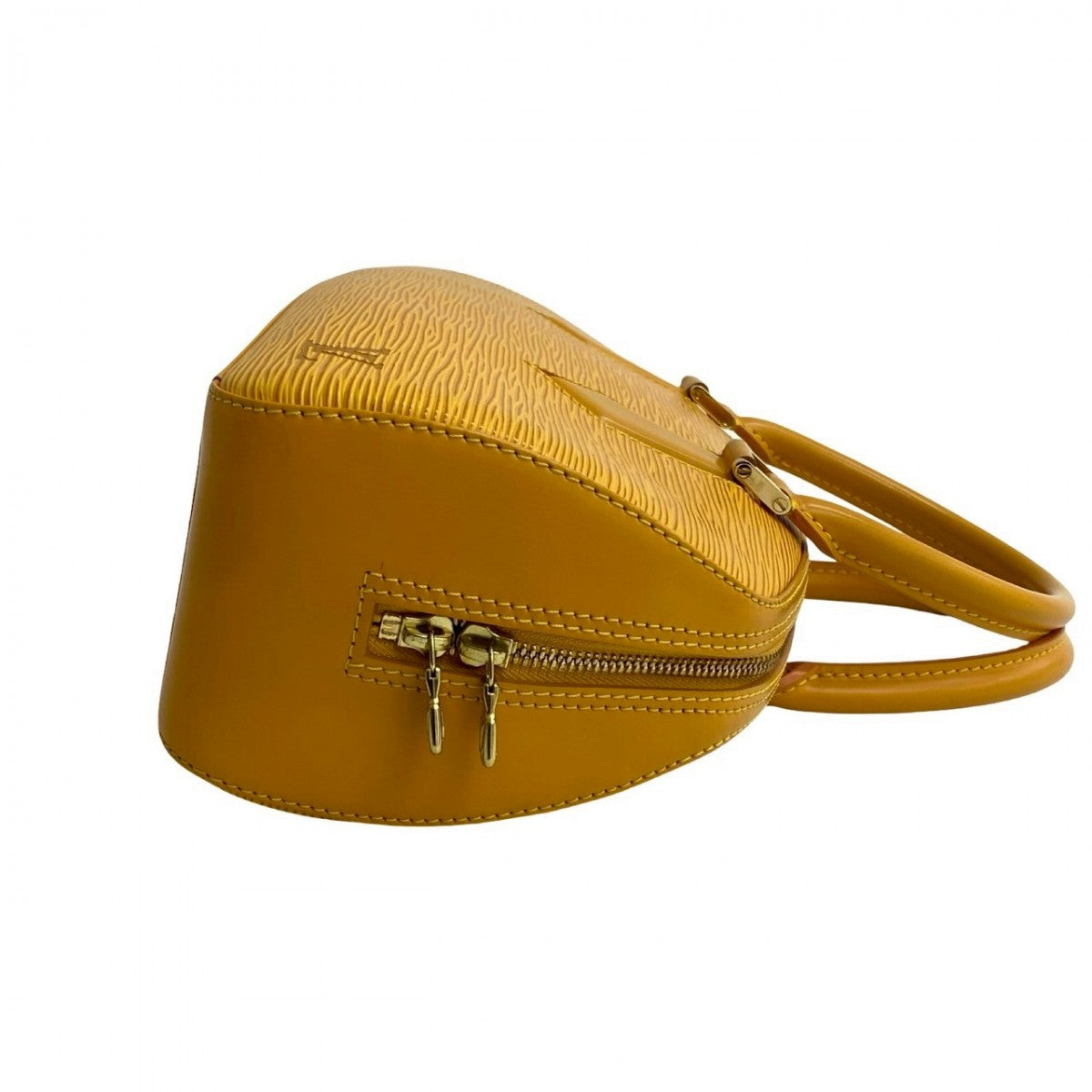LOUIS VUITTON Handbag leather yellow Epi jasmine