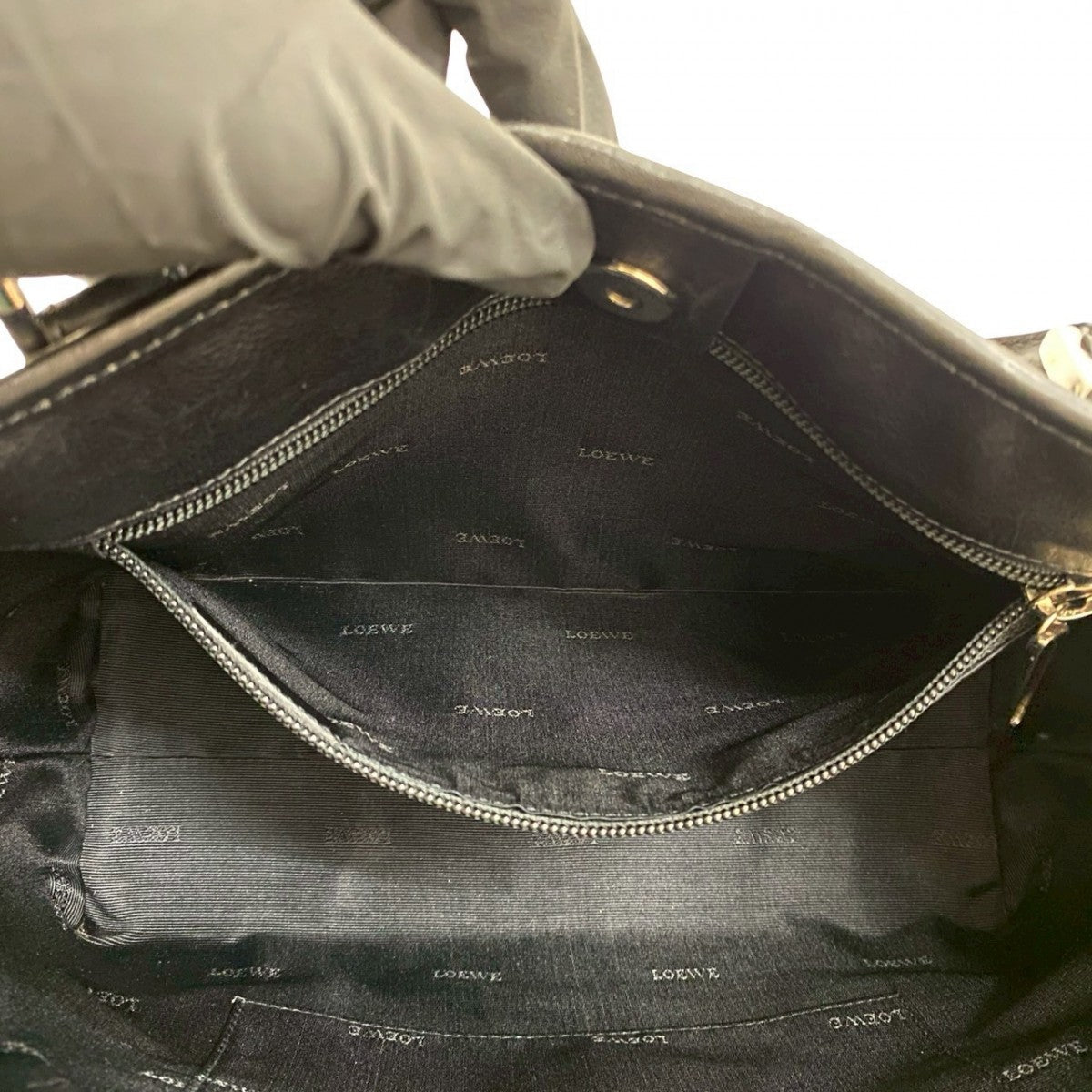 LOEWE Handbag leather black