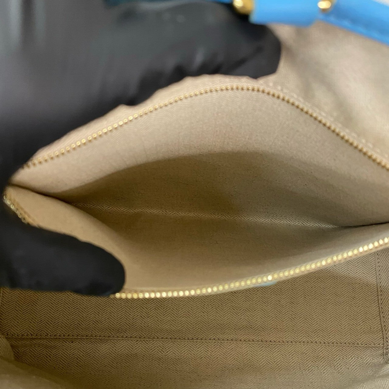 LOEWE Tote Bag leather blue Heritage