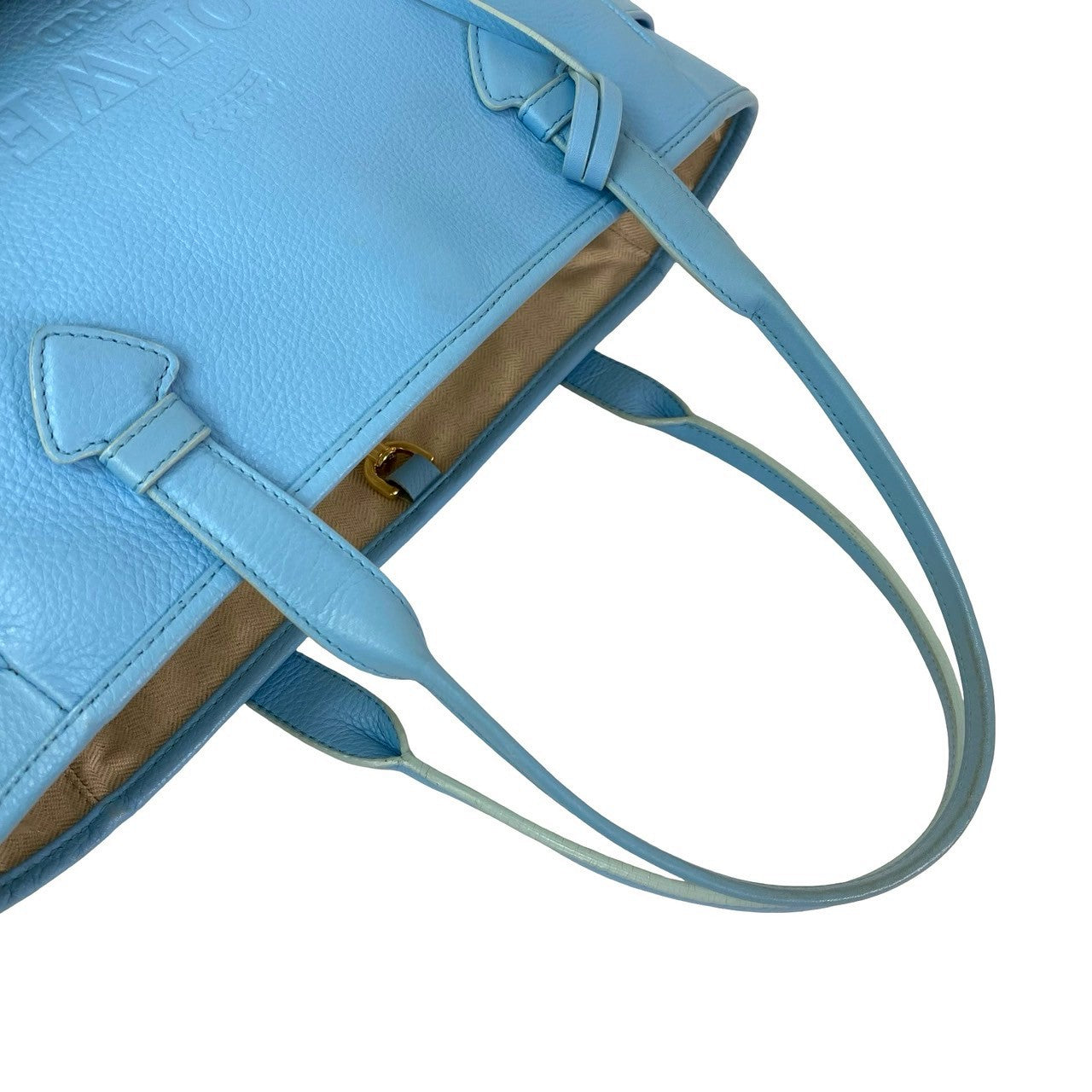 LOEWE Tote Bag leather blue Heritage