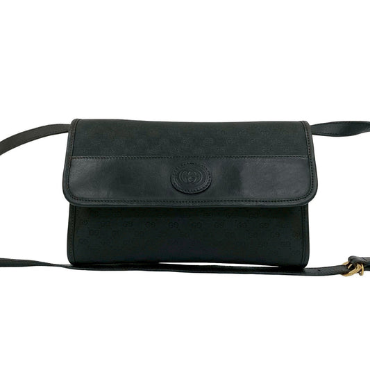 GUCCI Shoulder Bag leather black
