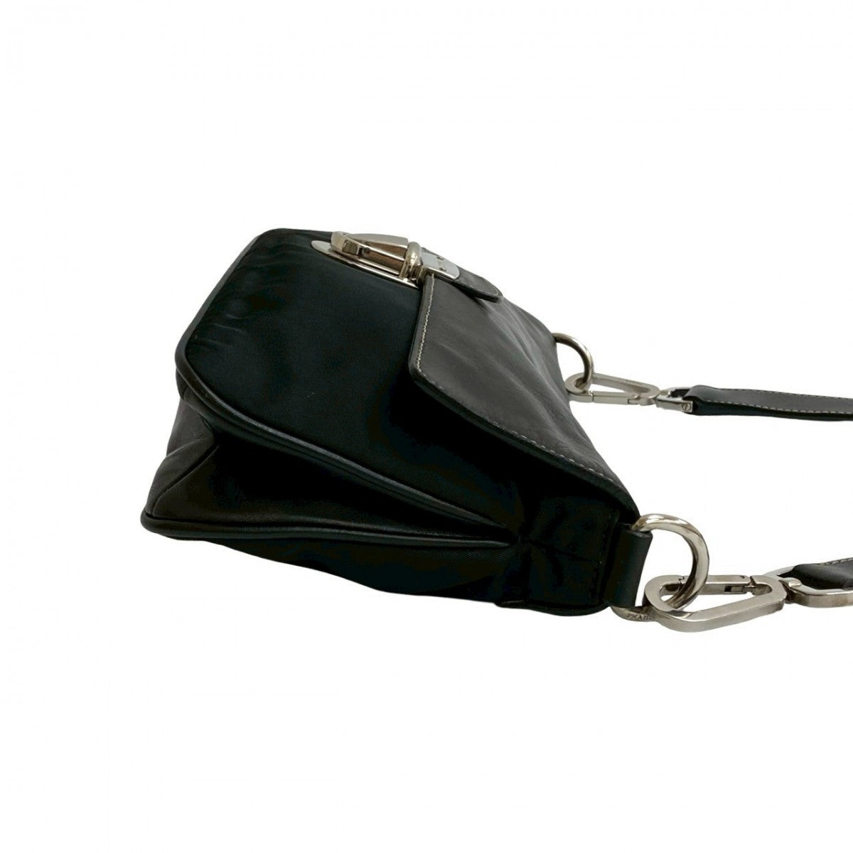 PRADA Shoulder Bag leather black