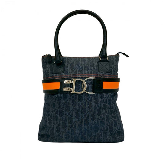 Dior Handbag denim Navy Dior Flight