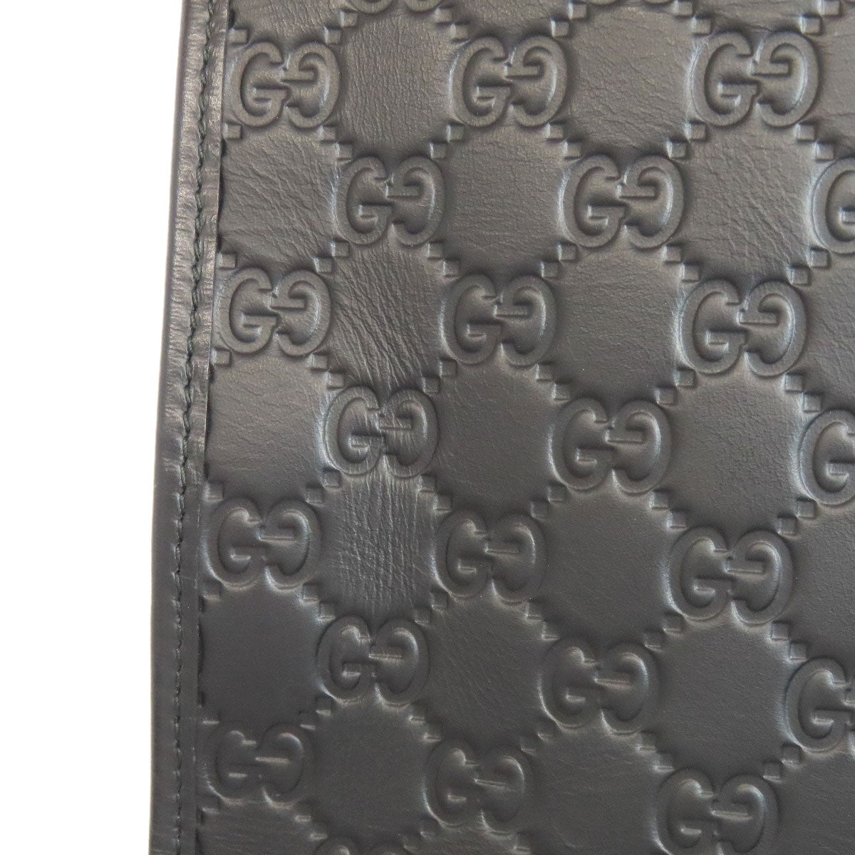 GUCCI Tote Bag 246410 Calfskin black GG Signature Shima Women Used Authentic