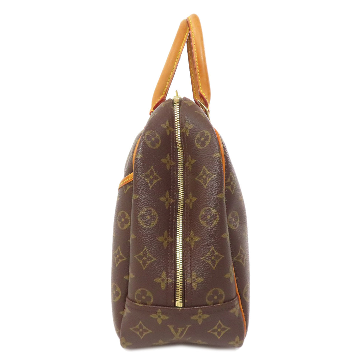 LOUIS VUITTON Tote Bag M47270 Monogram canvas Brown Deauville Women Used Authentic