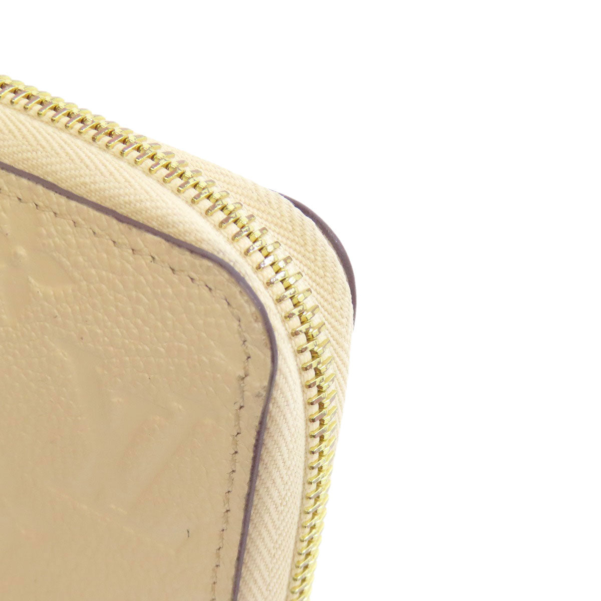 LOUIS VUITTON Long Wallet Purse M82212 Ann Platt white Zippy wallet Women Used Authentic