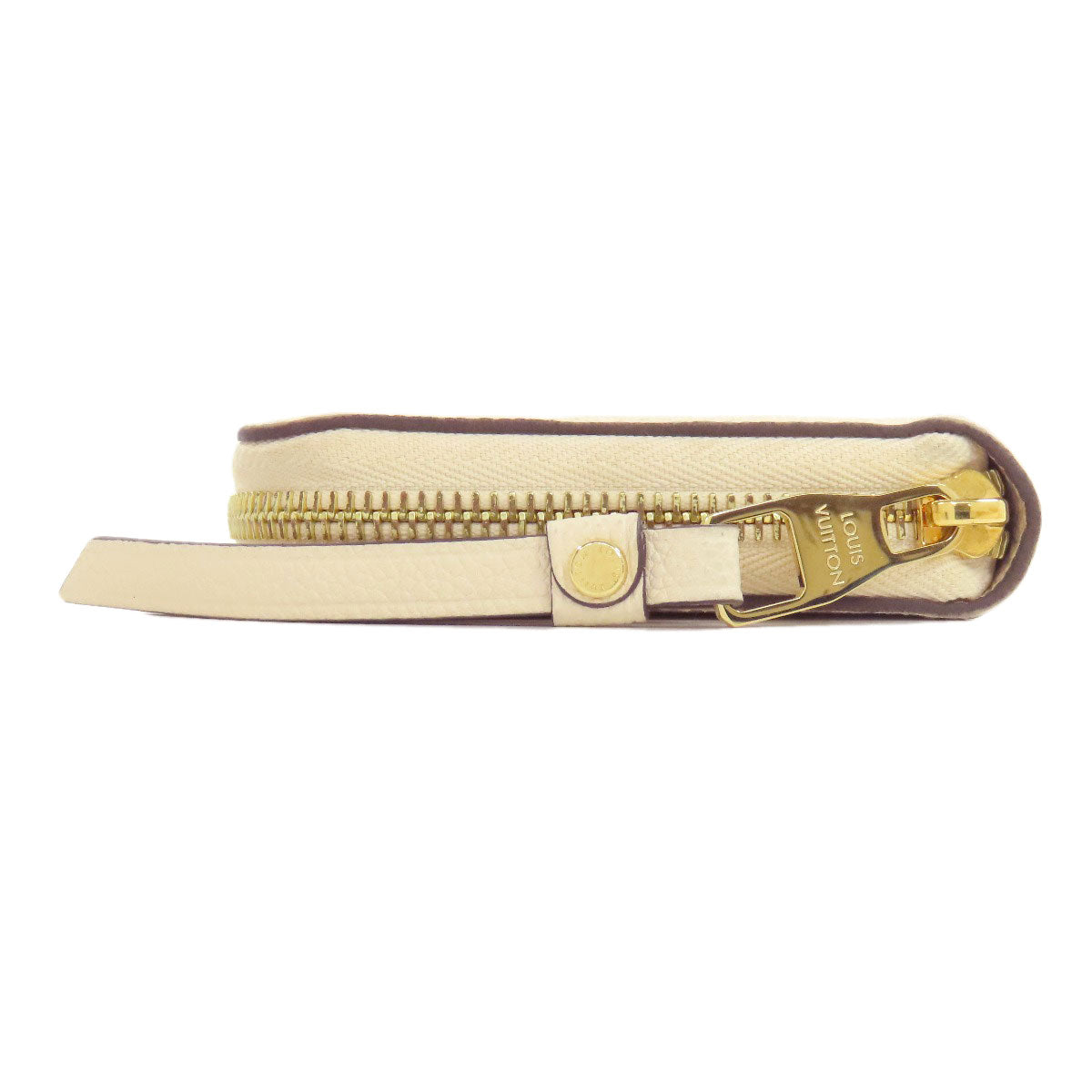 LOUIS VUITTON Long Wallet Purse M82212 Ann Platt white Zippy wallet Women Used Authentic
