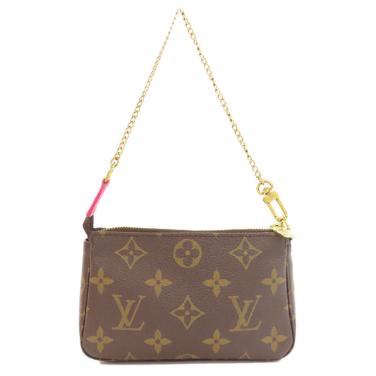 LOUIS VUITTON Accessory pouch M62087 Monogram canvas Brown Mini Pochettes & Accessories Giraffe Women Used Authentic